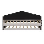 Lit de repos gigogne simple Bellemave pour adultes, enfants, filles, adolescents, lits de repos gigognes pour salon, velours, beige