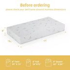 Matelas SUGIFT en mousse à mémoire de forme 8" en boîte avec gel rafraîchissant, soutien mi-ferme et certifié CertiPUR
