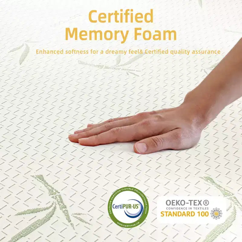 Matelas SUGIFT en mousse à mémoire de forme 8" en boîte avec gel rafraîchissant, soutien mi-ferme et certifié CertiPUR