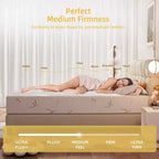 Matelas SUGIFT en mousse à mémoire de forme 8" en boîte avec gel rafraîchissant, soutien mi-ferme et certifié CertiPUR