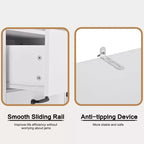 Bibliothèque à 6 niveaux avec porte et 3 tiroirs, bibliothèque de 180 cm de haut avec 3 étagères ouvertes, bibliothèque en bois avec armoire de rangement pour bureau à domicile, salon