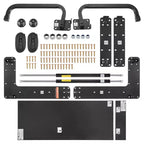 VEVOR Murphy Bed Kit,Full Size,Deluxe DIY Wall Bed Mechanical Hardware Kit,Pneumatic Lever Heavy Duty Bed Frame Support,Folding Cabinet Wall Bed,Black