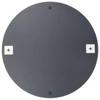 Miroir mural lot de 2 en verre transparent de 70 cm de diamètre