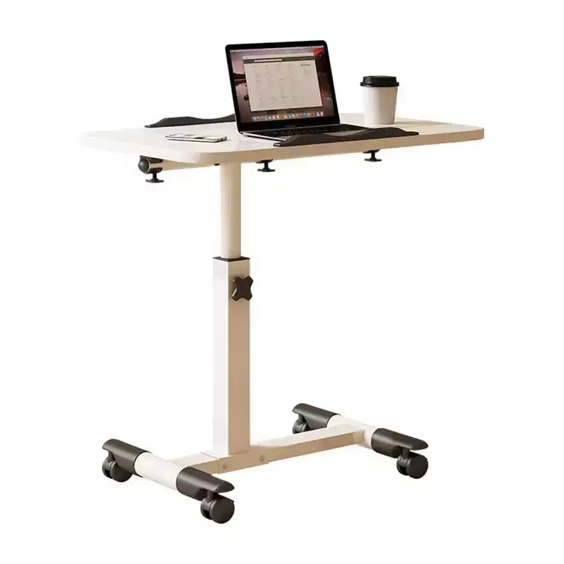 Table de lit réglable avec roulettes, bureau portable pliable pour ordinateur portable (hauteur réglable) pour bureau à domicile et poste de travail (1-pack)