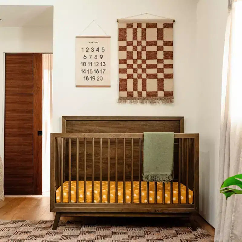 Lit de bébé convertible 4-en-1 Babyletto Palma Mid-Century avec kit de conversion pour lit de bambin