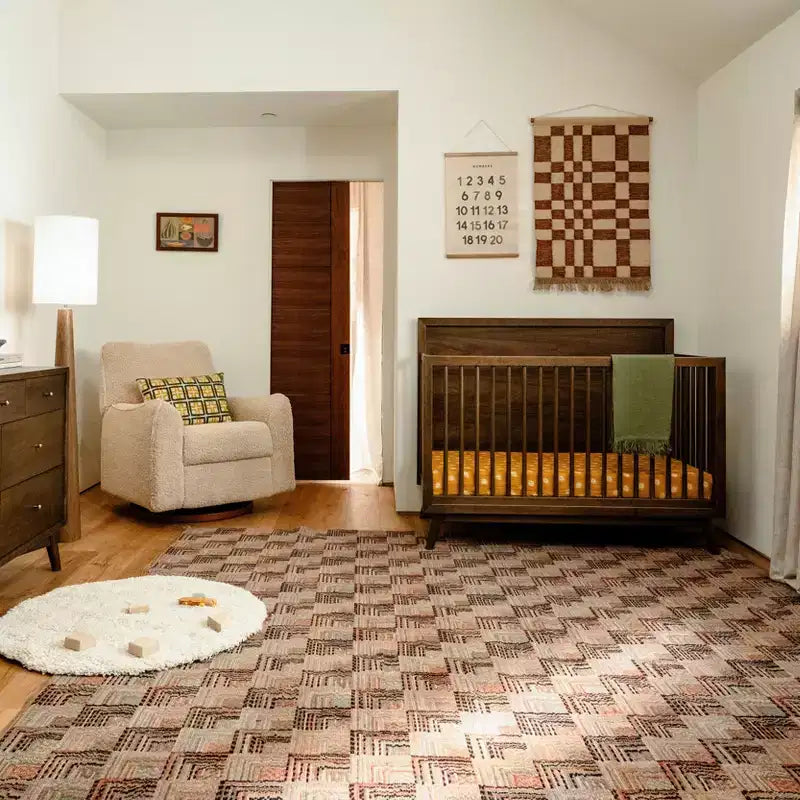 Lit de bébé convertible 4-en-1 Babyletto Palma Mid-Century avec kit de conversion pour lit de bambin