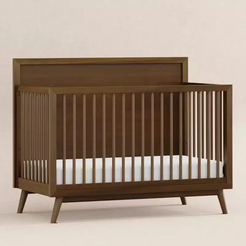 Lit de bébé convertible 4-en-1 Babyletto Palma Mid-Century avec kit de conversion pour lit de bambin