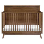 Lit de bébé convertible 4-en-1 Babyletto Palma Mid-Century avec kit de conversion pour lit de bambin