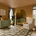 Lit de bébé convertible 4-en-1 Babyletto Palma Mid-Century avec kit de conversion pour lit de bambin