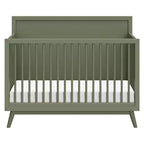 Lit de bébé convertible 4-en-1 Babyletto Palma Mid-Century avec kit de conversion pour lit de bambin