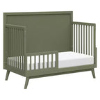Lit de bébé convertible 4-en-1 Babyletto Palma Mid-Century avec kit de conversion pour lit de bambin