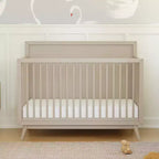 Lit de bébé convertible 4-en-1 Babyletto Palma Mid-Century avec kit de conversion pour lit de bambin