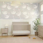 Lit de bébé convertible 4-en-1 Babyletto Palma Mid-Century avec kit de conversion pour lit de bambin