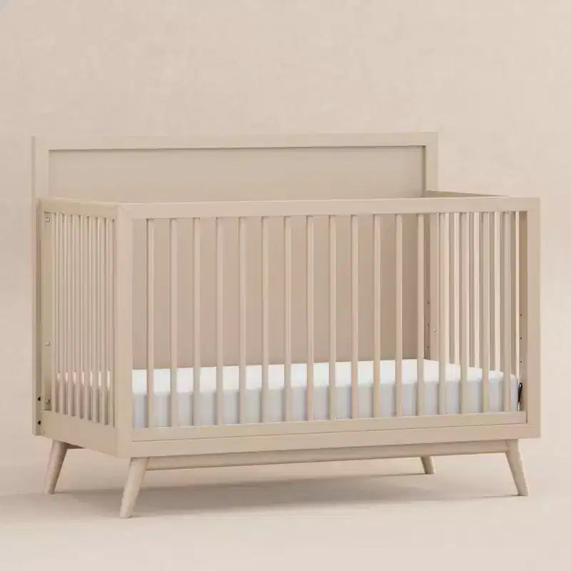 Lit de bébé convertible 4-en-1 Babyletto Palma Mid-Century avec kit de conversion pour lit de bambin