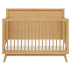 Lit de bébé convertible 4-en-1 Babyletto Palma Mid-Century avec kit de conversion pour lit de bambin