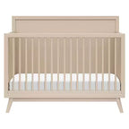 Lit de bébé convertible 4-en-1 Babyletto Palma Mid-Century avec kit de conversion pour lit de bambin