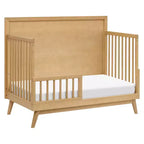 Lit de bébé convertible 4-en-1 Babyletto Palma Mid-Century avec kit de conversion pour lit de bambin