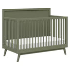 Lit de bébé convertible 4-en-1 Babyletto Palma Mid-Century avec kit de conversion pour lit de bambin
