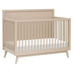 Lit de bébé convertible 4-en-1 Babyletto Palma Mid-Century avec kit de conversion pour lit de bambin