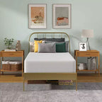 BestMassage Matelas à mémoire de forme au thé vert de 10 pouces, infusé de gel rafraîchissant, matelas à fermeté moyenne