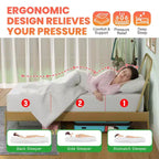 BestMassage Matelas à mémoire de forme au thé vert de 10 pouces, infusé de gel rafraîchissant, matelas à fermeté moyenne