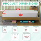 BestMassage Matelas à mémoire de forme au thé vert de 10 pouces, infusé de gel rafraîchissant, matelas à fermeté moyenne