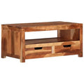 vidaXL Coffee Table Light Brown Solid Acacia Wood