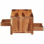 vidaXL Table basse marron clair Bois d'acacia massif