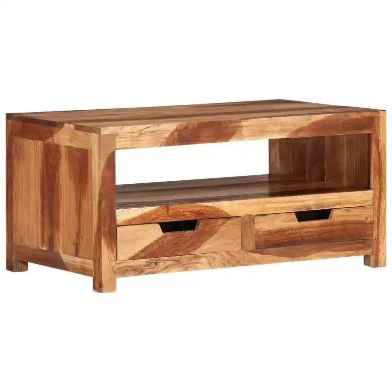 vidaXL Table basse marron clair Bois d'acacia massif