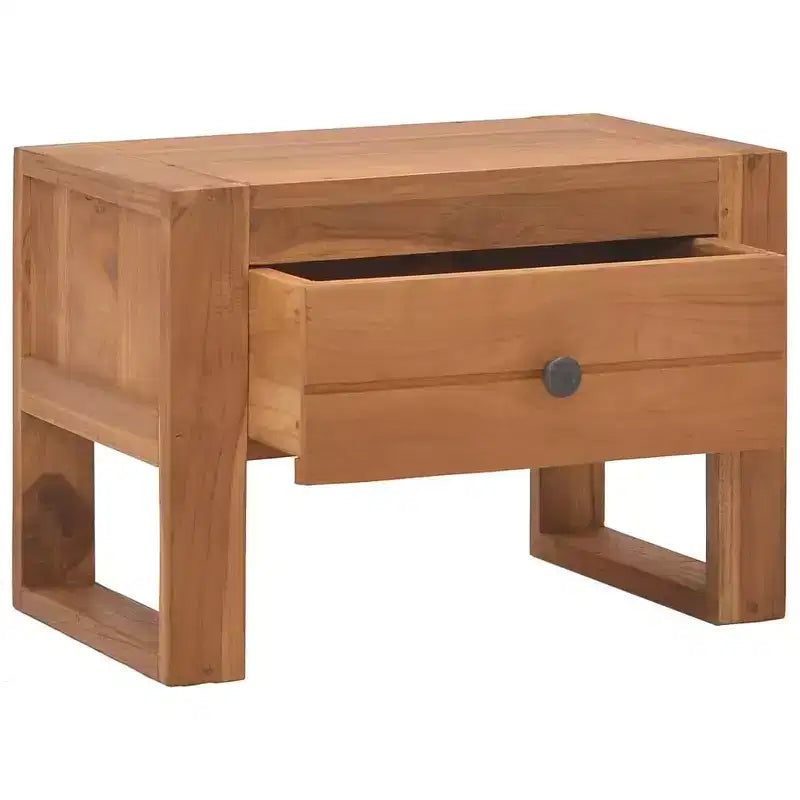 vidaXL Table de chevet 50x30x35 cm Bois de teck massif