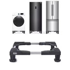 BLACK+DECKER Adjustable Pedestal Stand, Compact 4H Base with Anti-Vibration Pads, Stainless Steel Frame, Supports 700 lbs, BWS16, Black