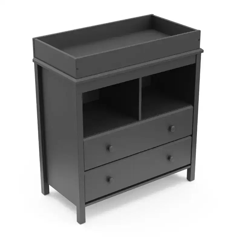 Commode 2 tiroirs Storkcraft Alpine avec plateau à langer
