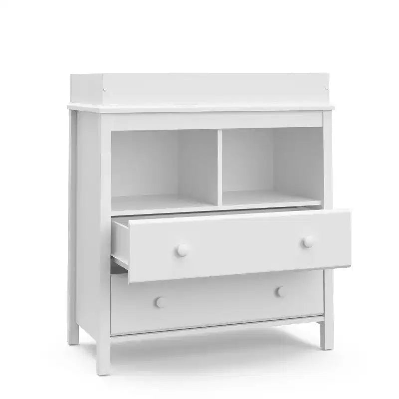 Commode 2 tiroirs Storkcraft Alpine avec plateau à langer