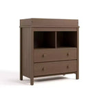 Commode 2 tiroirs Storkcraft Alpine avec plateau à langer