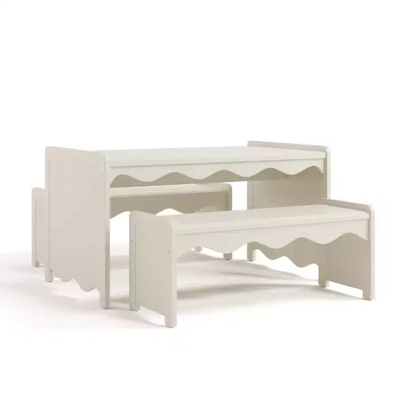 Ensemble table et bancs d'activités Montessori de luxe 3 pièces Casablanca Storkcraft pour enfants