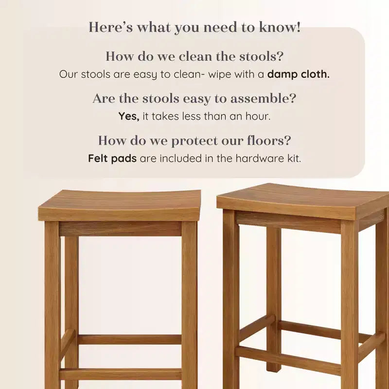Tabouret hauteur comptoir, (61 cm) - Paquet de 2