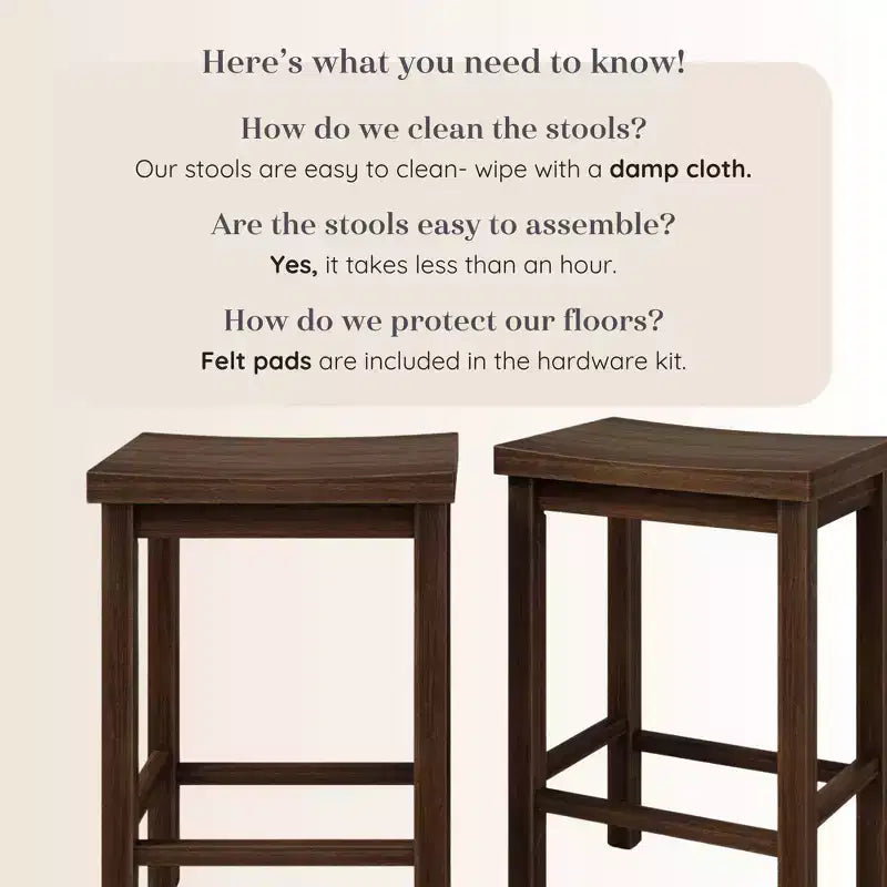 Tabouret hauteur comptoir, (61 cm) - Paquet de 2