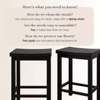 Tabouret hauteur comptoir, (61 cm) - Paquet de 2