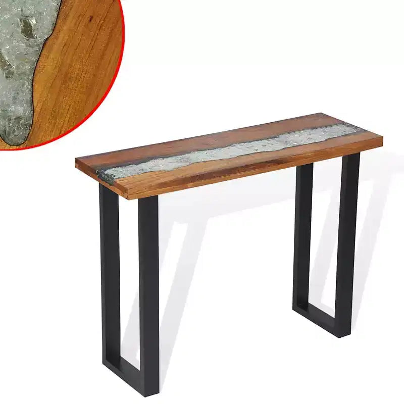 Table console en teck 100x35x75 cm