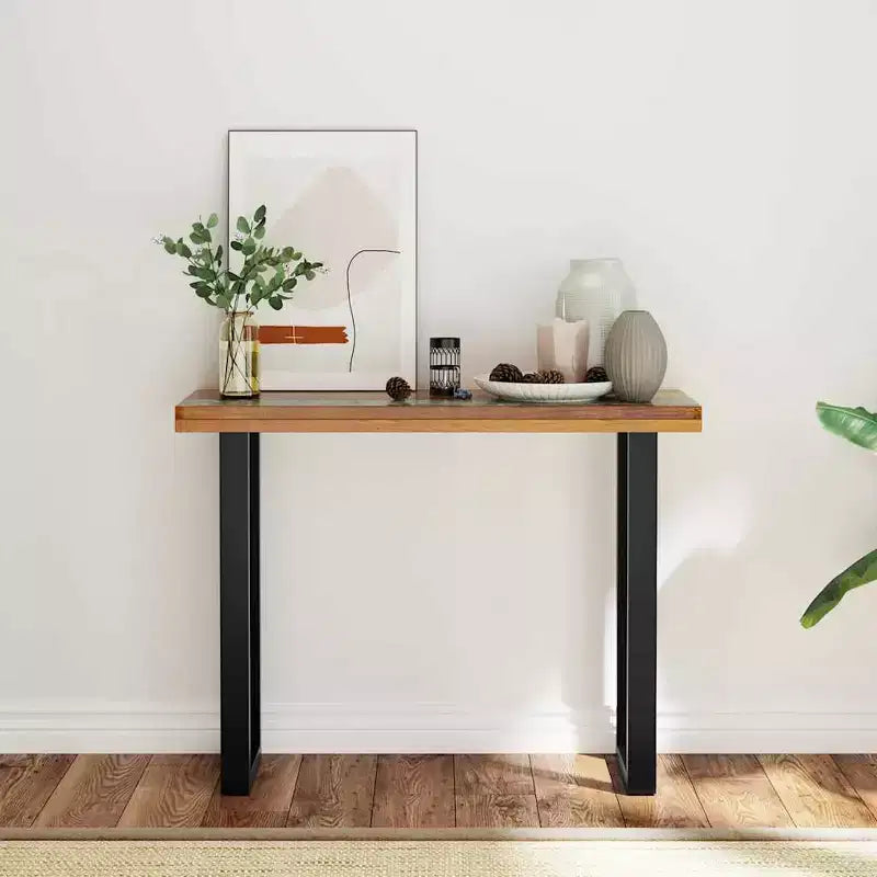 Table console en teck 100x35x75 cm