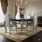 Lot de 2 chaises d'appoint Royal Hampton de 25 pouces, dossier incurvé, motifs défilants sculptés, blanches