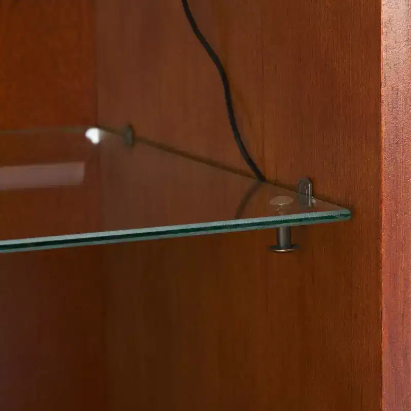 Étagère/vitrine Clairville Curio – Noyer – SEI