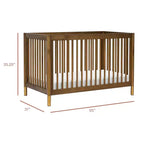 Lit de bébé convertible 4-en-1 Gelato de Babyletto avec kit de conversion en lit pour tout-petit