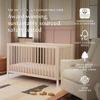 Lit de bébé convertible 4-en-1 Gelato de Babyletto avec kit de conversion en lit pour tout-petit