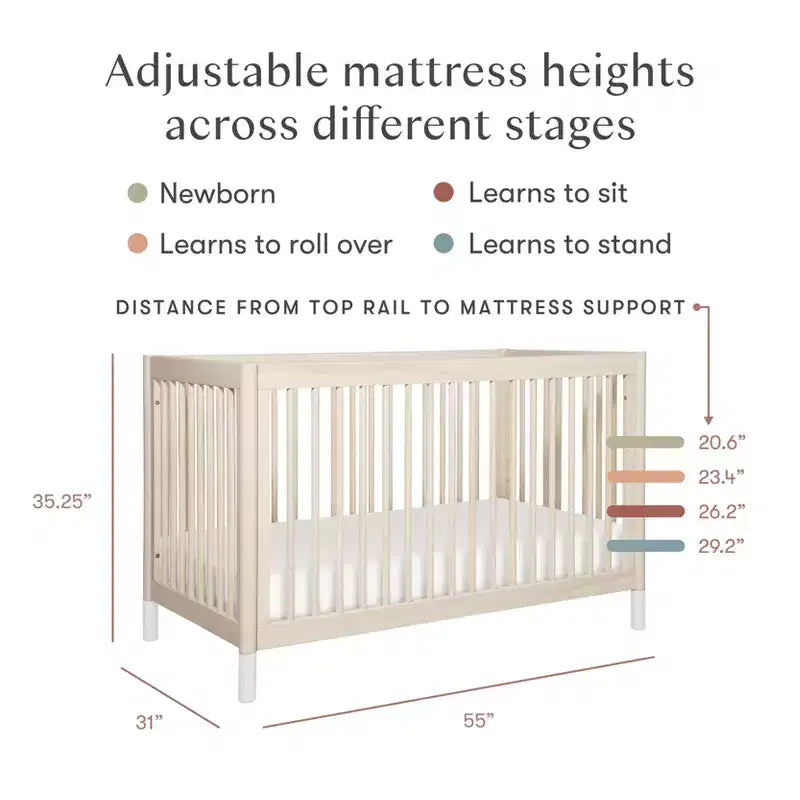 Lit de bébé convertible 4-en-1 Gelato de Babyletto avec kit de conversion en lit pour tout-petit