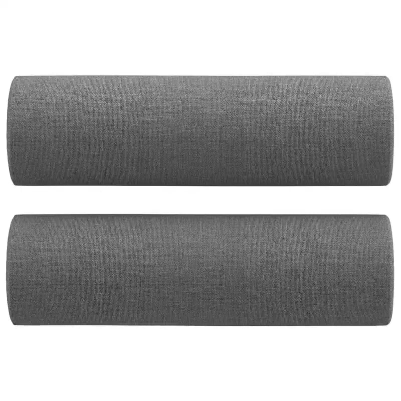 Canapé 3 places tissu gris foncé (100% polyester), métal, textilène
