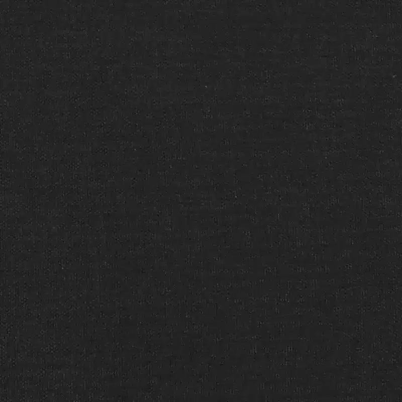 Canapé 2 places Tissu noir (100% polyester), cadre en métal, textilène