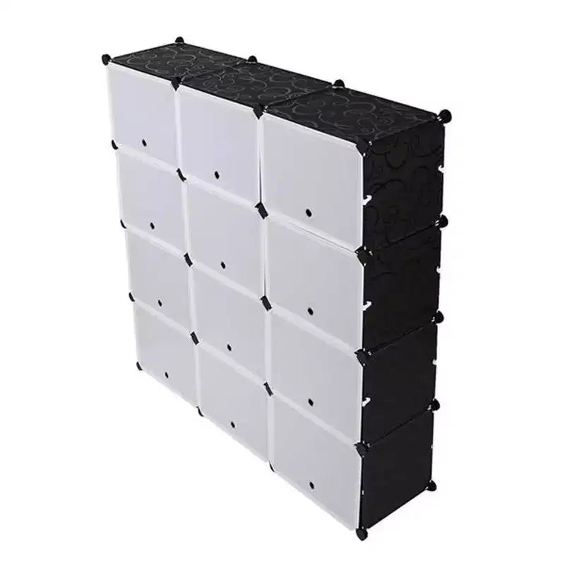 Armoire de rangement portable pour chaussures, étagère à 7 niveaux pour talons hauts et chaussons, motif design.