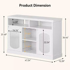 Buffet avec lumières LED, meuble de bar à vin, blanc, moderne