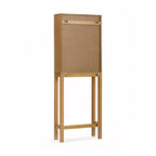Teamson Home Meuble de rangement d'appoint au-dessus des toilettes Tremolo moderne bohème avec bois massif et façades cannelées contemporaines
